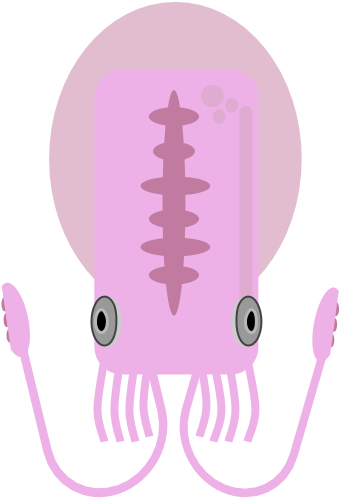 Animal[animal] Edited Colossal Squid - Illustration (409x554)