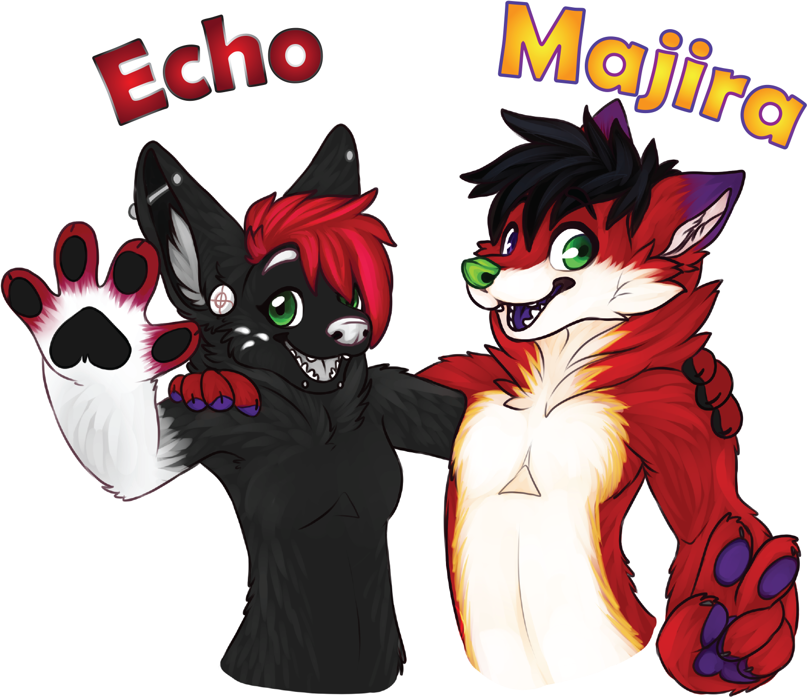 For Majira And Echo By Gerce - Echo Furry (1800x1488)