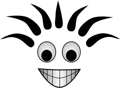 Bob - Clipart - Crazy Face Cartoon (999x706)