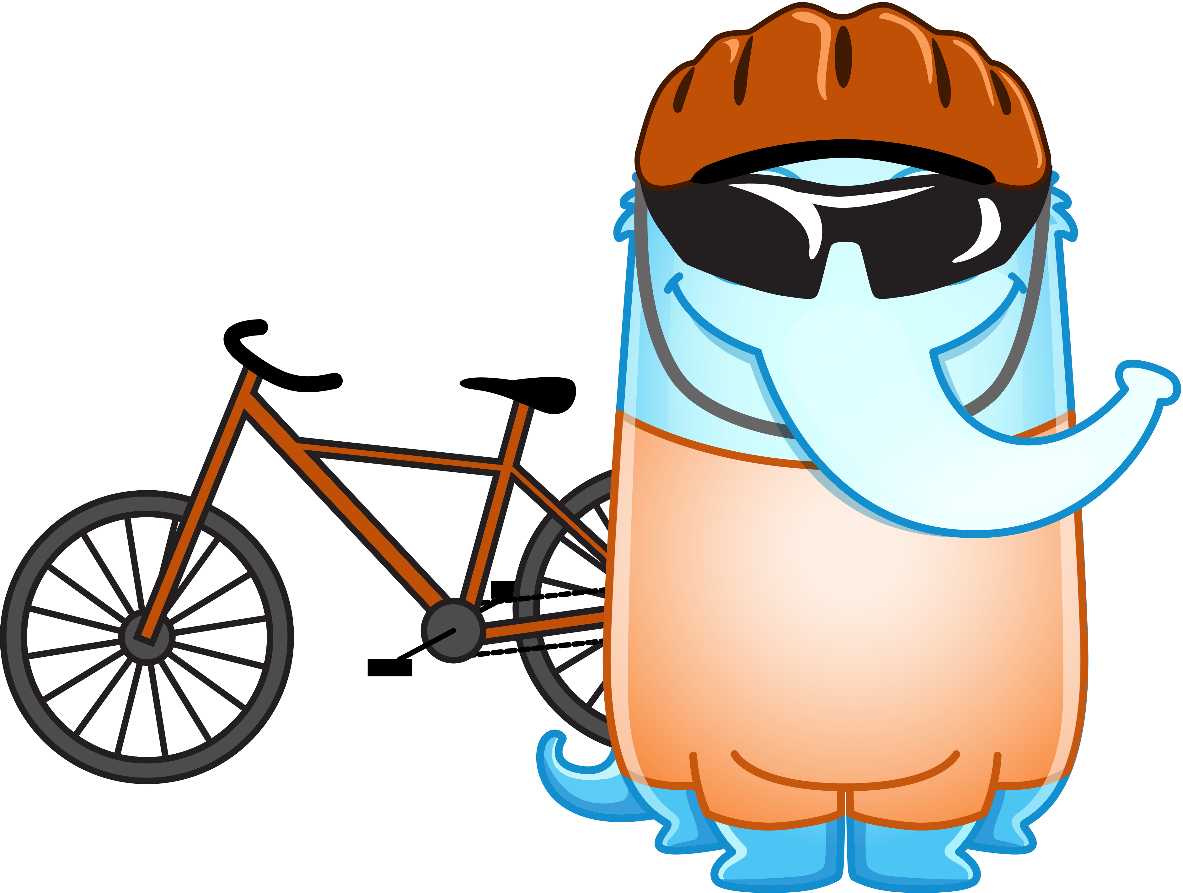Meet Cyclist Snu - Bicycle (3770x2845)