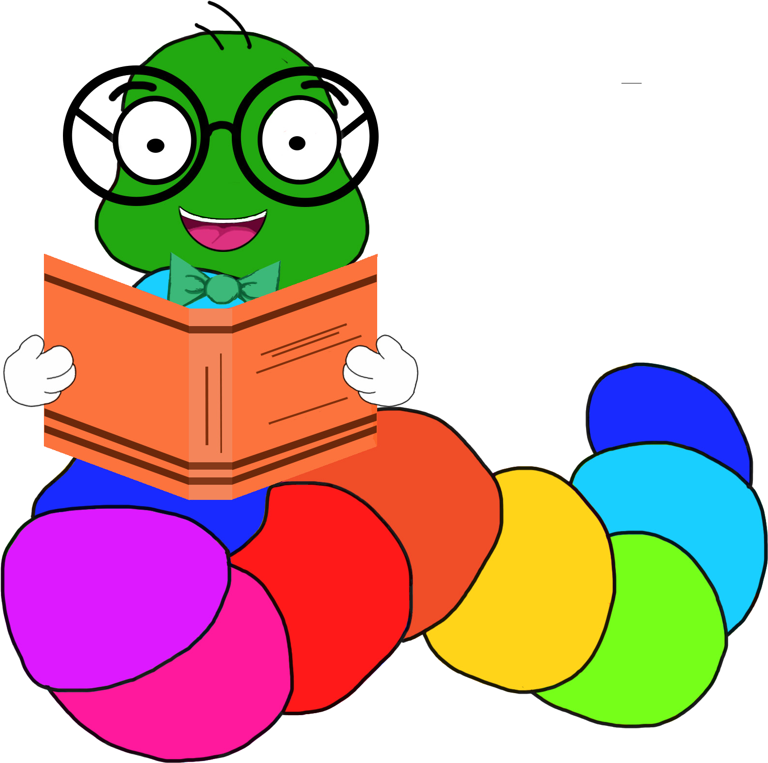 Image Of Bookworm Clipart - Bookworm Transparent (1592x1592)