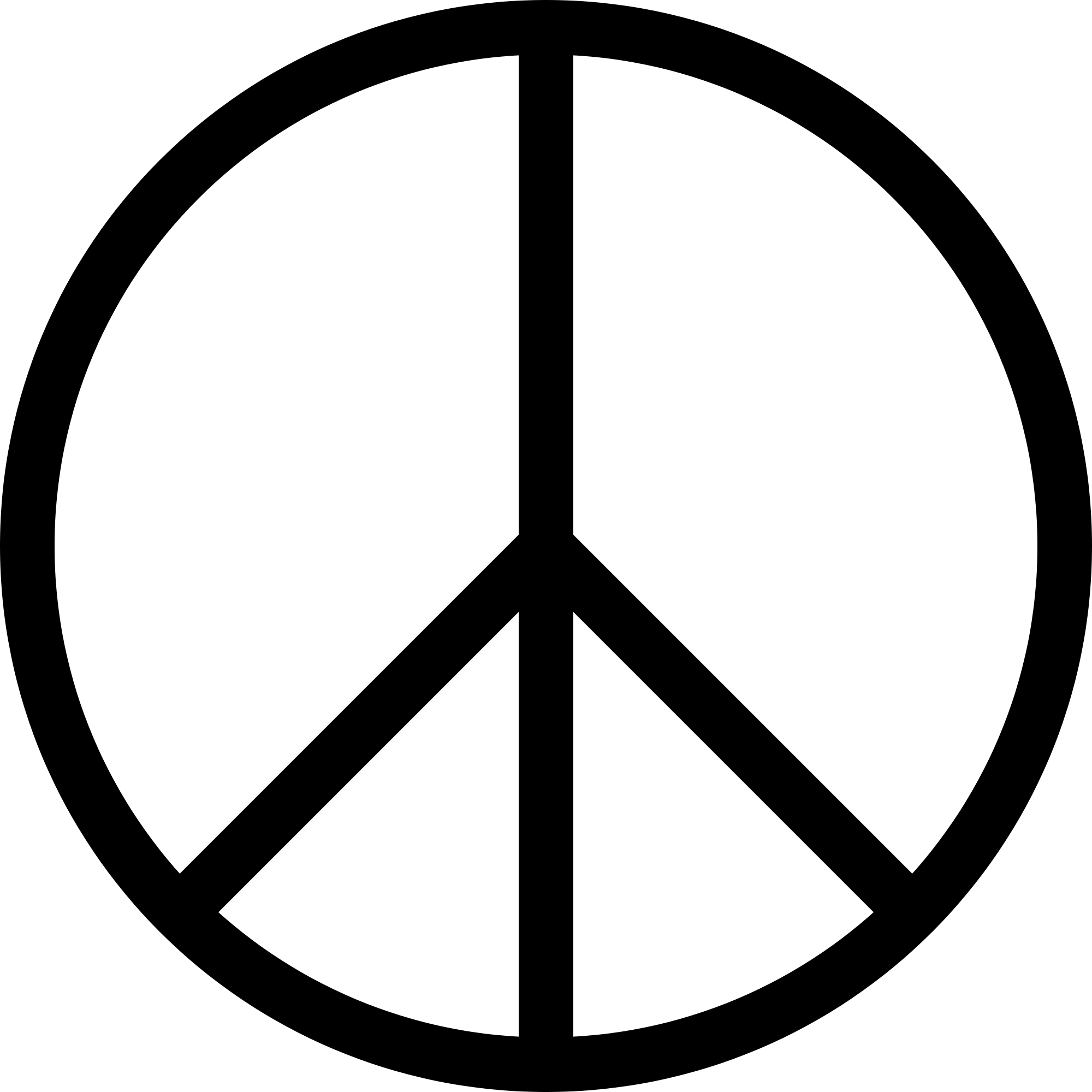 Wikipedia, The Free Encyclopedia - Peace Sign Transparent Background (2000x2000)