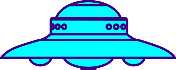 Ufo Svg Clip Arts 600 X 239 Px - Gambar Ufo Kartun (600x239)