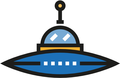 Ufo Free Icon - Unidentified Flying Object (512x512)
