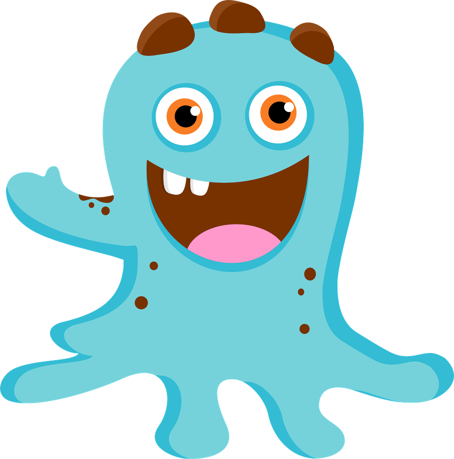 Say Hello - Minus Monster Clipart (900x910)