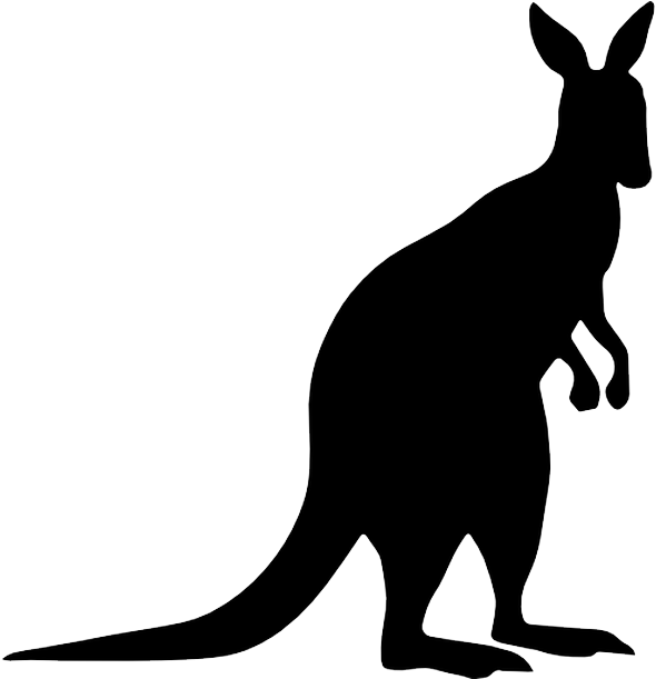 Kangaroo Png Transparent Image - Kangaroo Silhouette (1200x630)