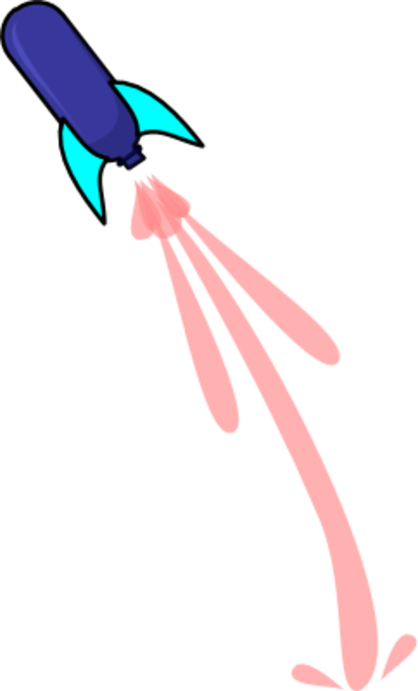 Rocket Launch Clipart - Bottle Rocket Clip Art (600x992)