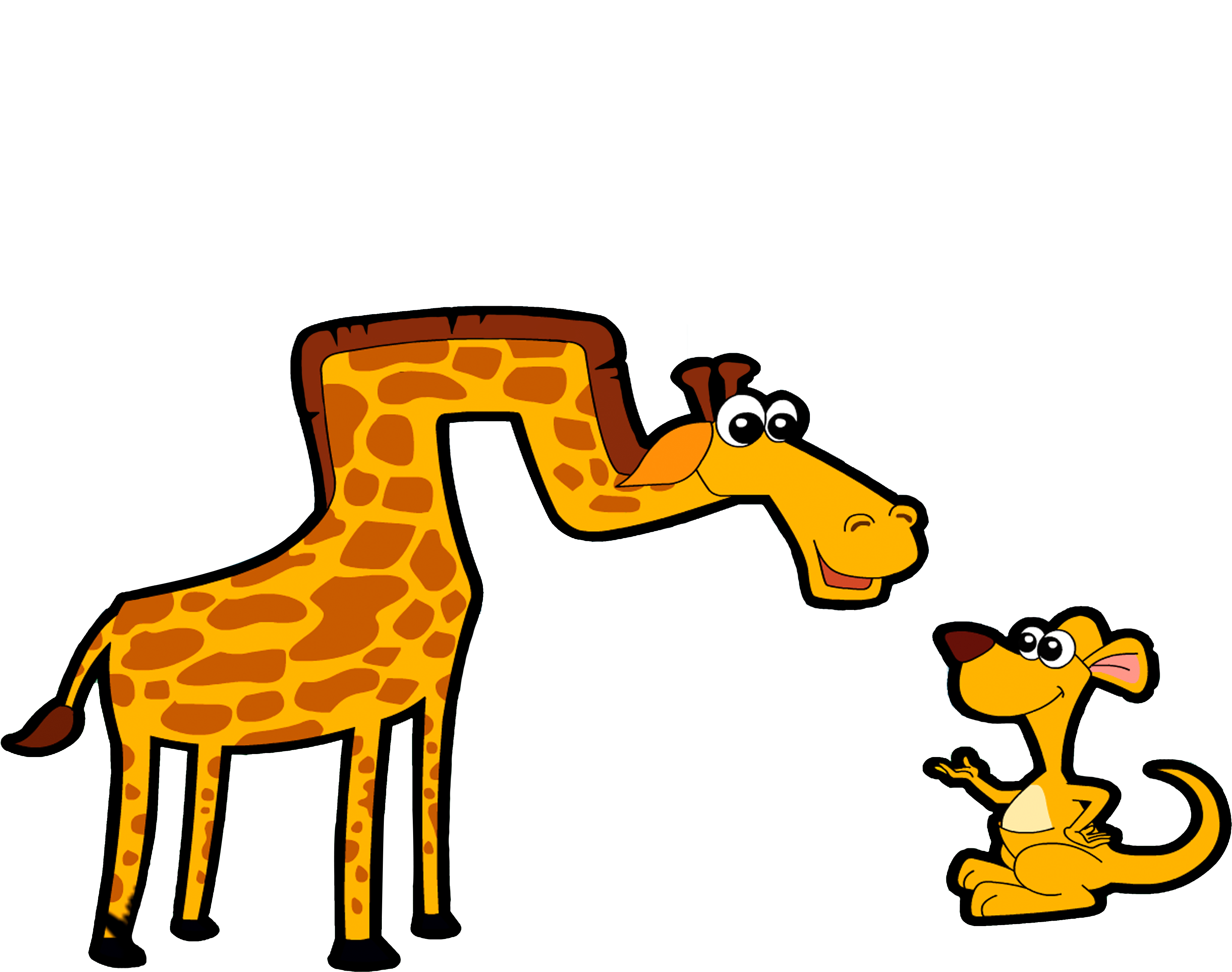 Northern Giraffe Kangaroo Clip Art - Northern Giraffe Kangaroo Clip Art (5000x5000)