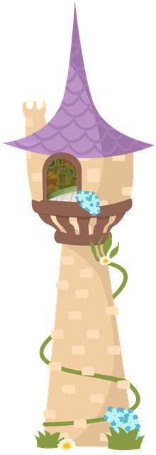 Rapunzel Tower - Rapunzel Tower Clipart (286x656)