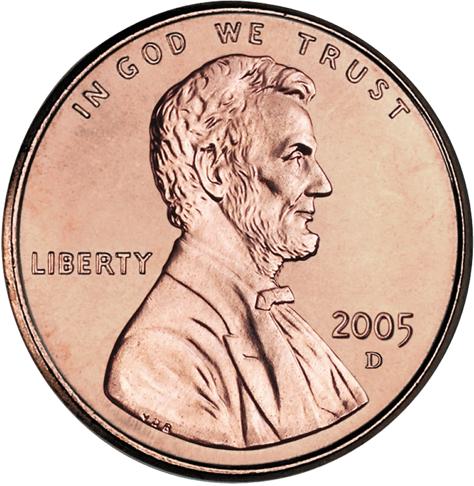 Description 2005 Penny Uncirculated Obverse - President On The Penny (922x946)