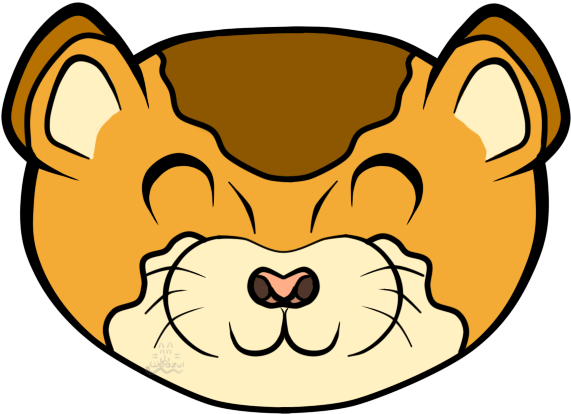 Chibi Weasel Face By Kageitachi - Weasel Head Cartoon (643x497)