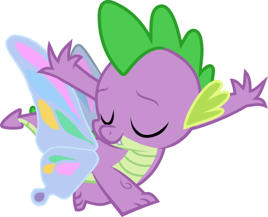 Jolteongirl, Butterfly Wings, Glimmer Wings, Hilarious - Spike My Little Pony Friendship (900x729)
