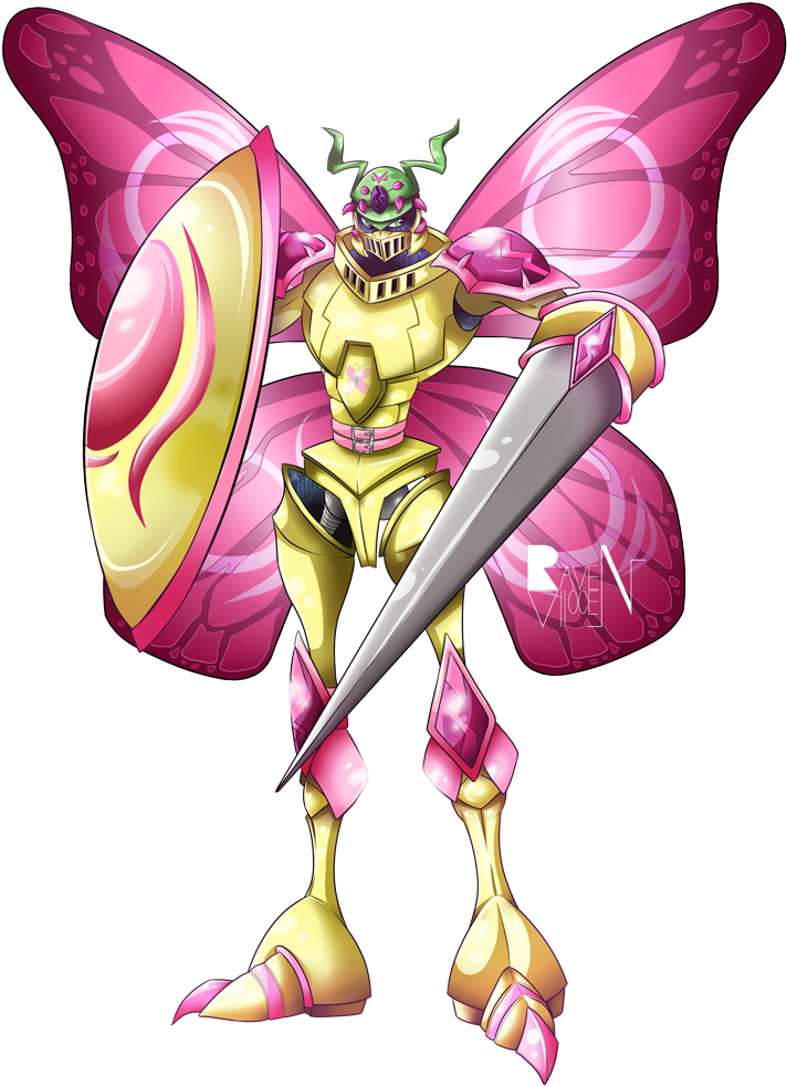 Allocen, Butterfly Wings, Crossover, Digimon, Dukemon, - Action Figure (723x1023)
