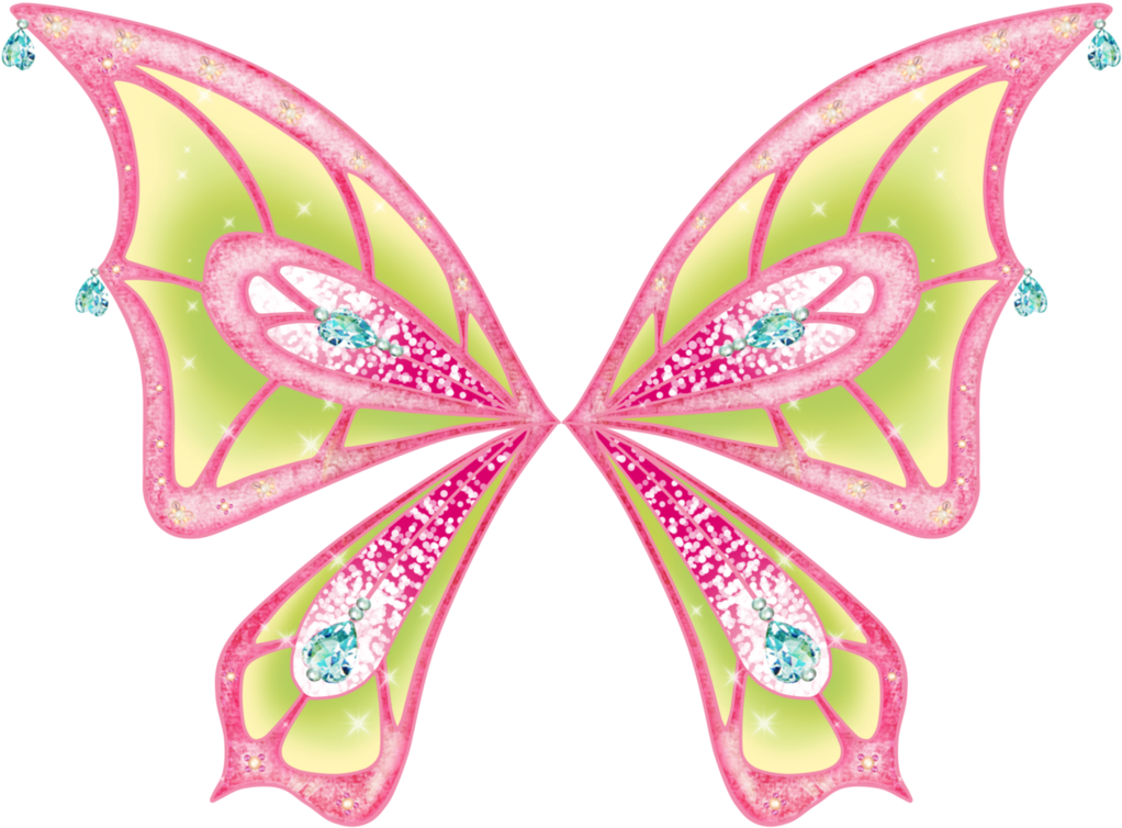 Flora Enchantix Wings By Astralblu - Winx Club Flora Wings (1041x767)