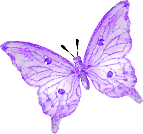 Фото, Автор Andy-video На Яндекс - Lavender Butterfly Clip Art (500x471)