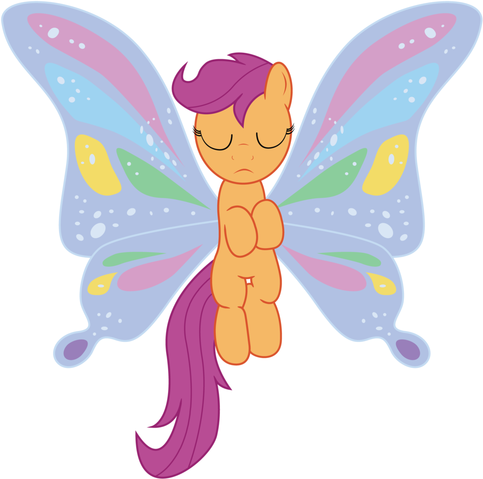 Walkerdine, Magic, Magic Wings, Safe, Scootaloo, Simple - My Little Pony: Friendship Is Magic (1024x1024)
