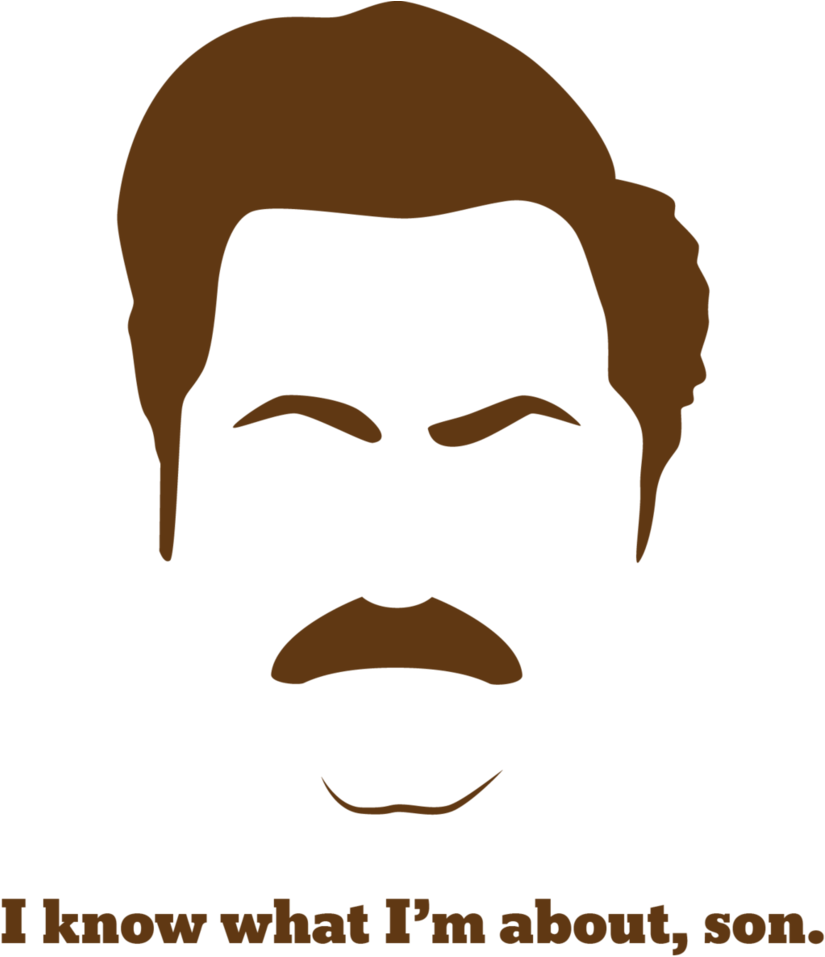 Ron Swanson By Darkmuse112 On Deviantart - Know What Im About Son (826x967)