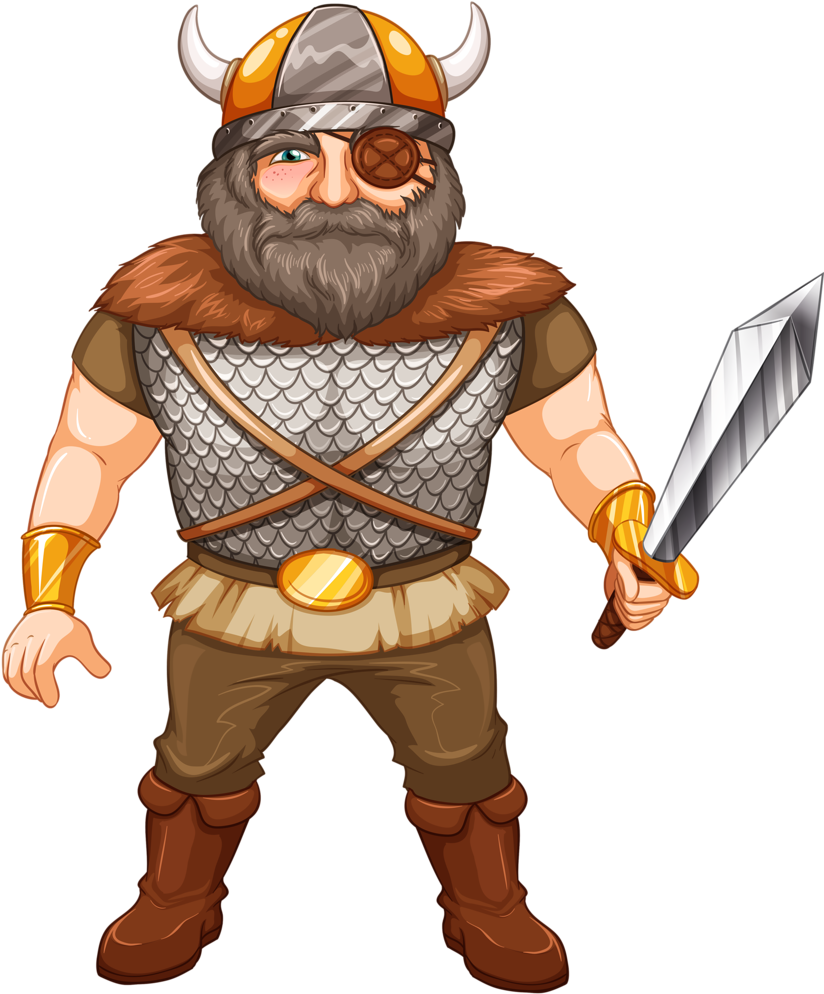 Russian Mafia - Viking Warrior Clipart (874x1024)