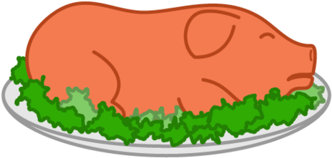 Free Roast Pig Clip Art - Free Roast Pig Clip Art (475x292)