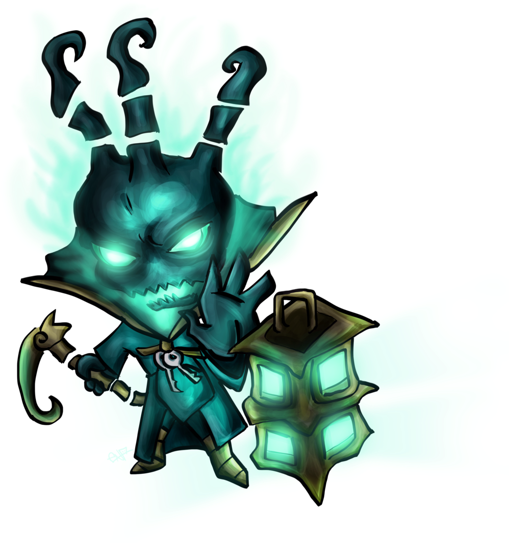 Chibi Thresh By Ena The Original On Deviantart League - Thresh Png (1024x1085)