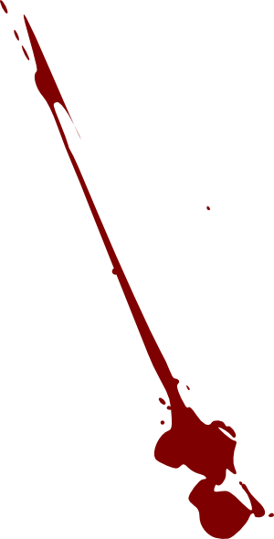 Blood Splat5 Clip Art - Blood Splat5 Clip Art (300x590)