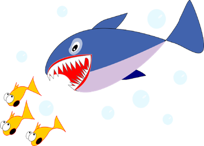 Fish - Fish Shark Clip Art (416x297)