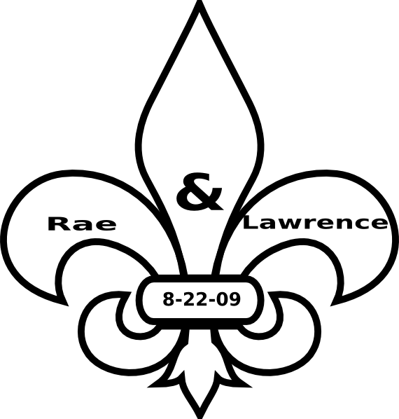 R&l Fleur De Lis Clip Art At Clker - Fleur De Lis Outline (570x598)