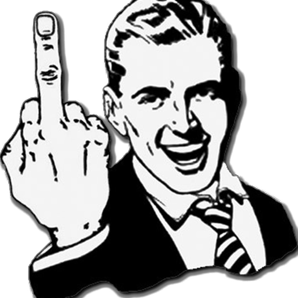 Rude Comedy - Middle Finger Throw Blanket (957x957)