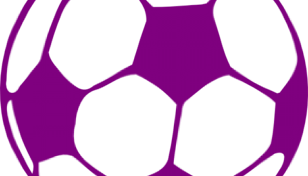 Rutgers Women's Soccer Plays For Epilepsy Research - Purple And White Soccer Ball (1050x600)