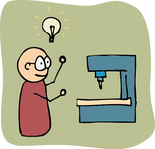 Idea At Cnc Machine - Dry Run (517x498)