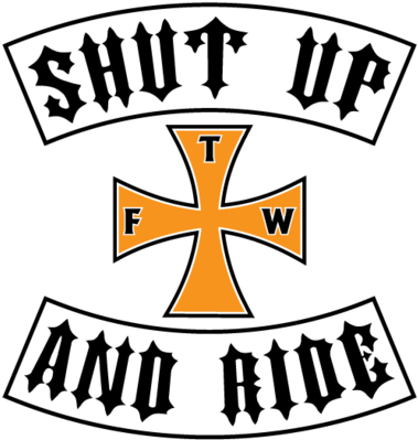 Shut Up And Ride Backprint T-shirt - Shut Up And Ride Cross Motorcycle Enthusiast Biker (471x480)