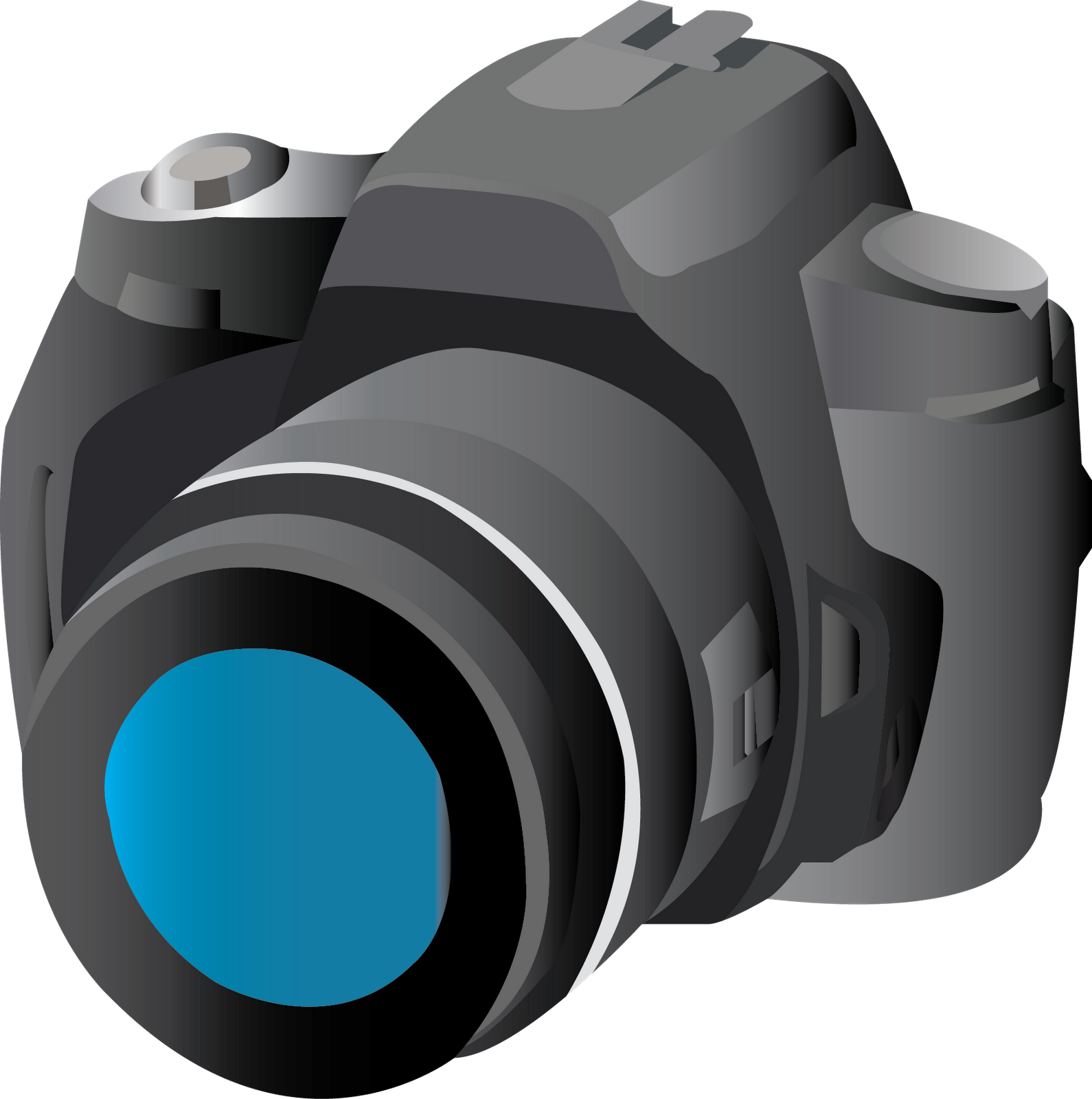 Photography Clipart Dslr Camera - Dslr Camera Logo Png (1590x1600)
