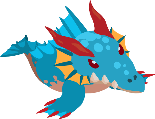 Battle Camp Monster Catalog Details For Lakedrake - Cartoon (521x400)