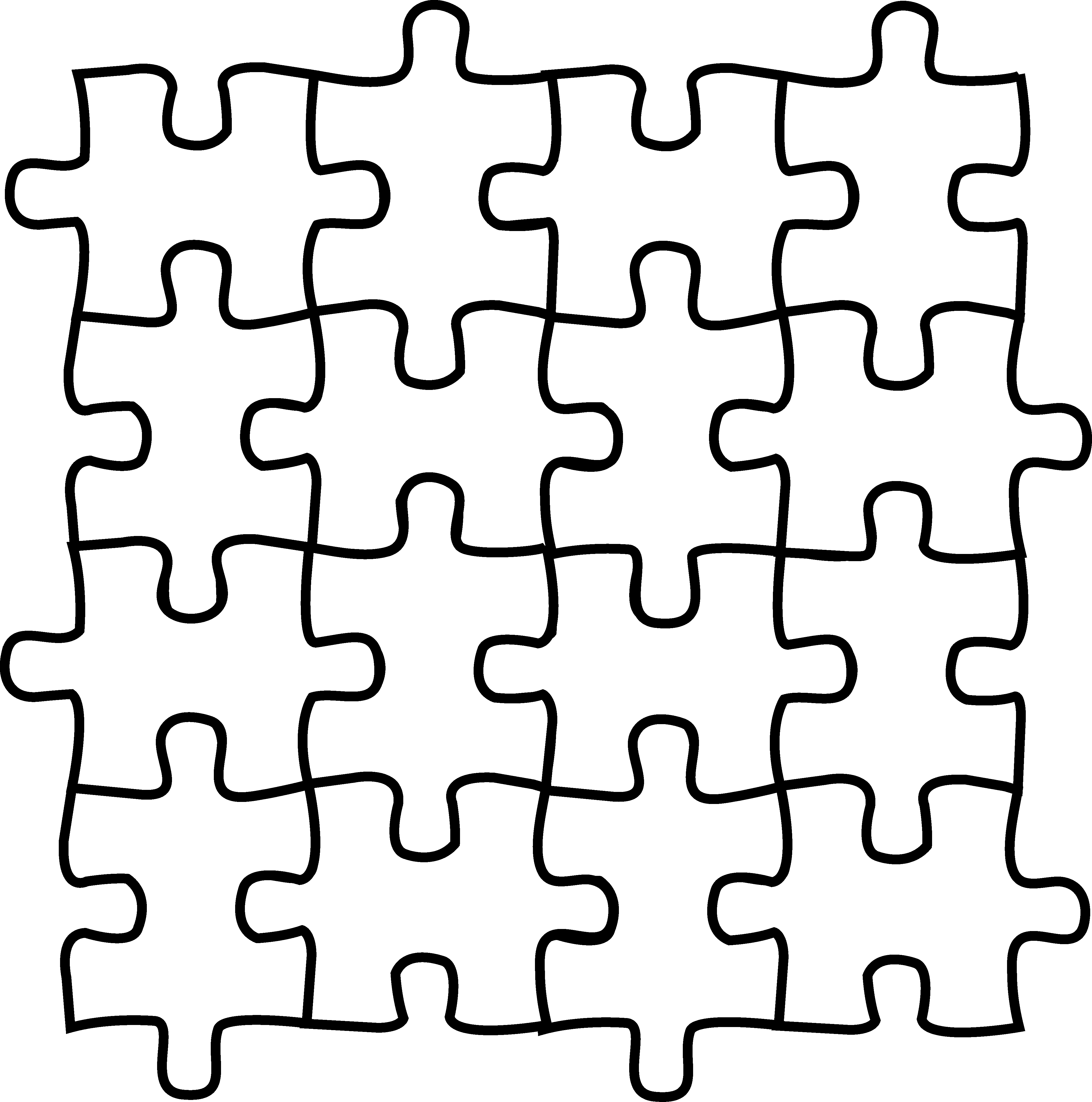 Instructive Puzzle Piece Coloring Page Simplistic Many - Rompecabezas De Simon Bolivar (4254x4293)