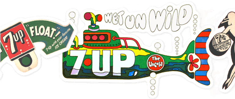 7-up Wet And Wild Submarine Ad Fine Art Print (768x384)