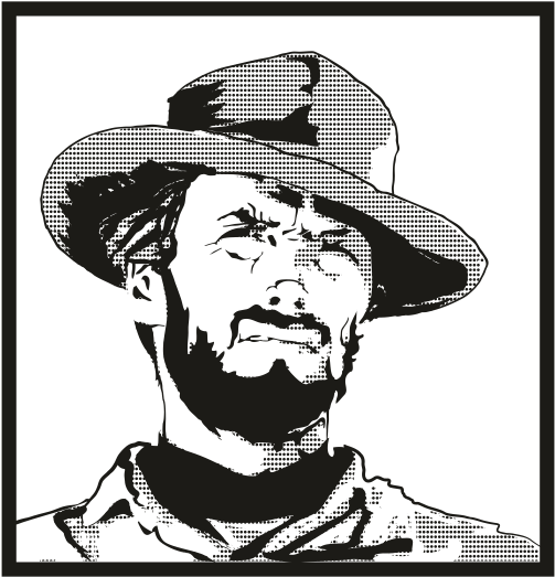 Vinilos Decorativos Colección - Celebrity Black And White Stencil Art (760x760)