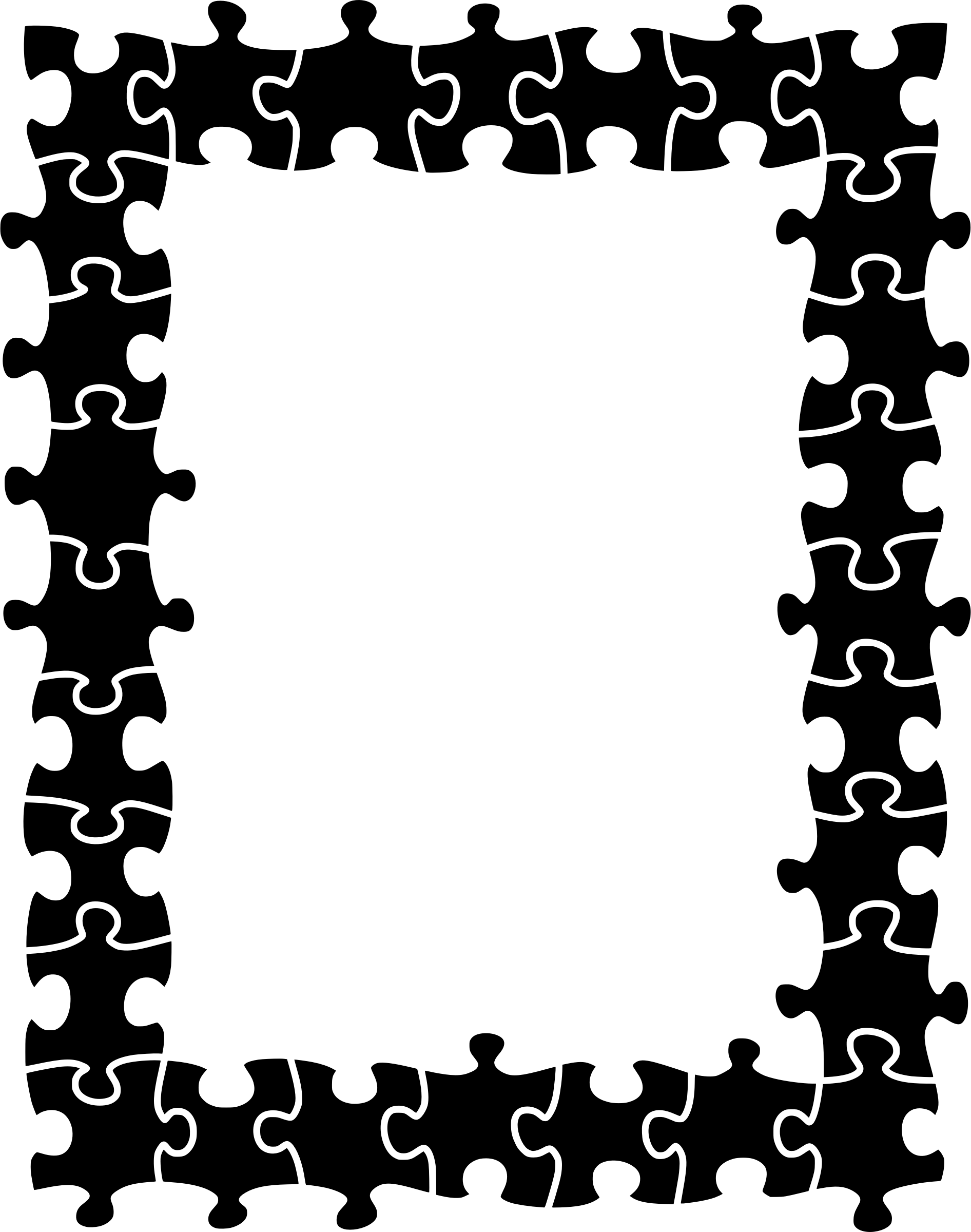 Big Image - Puzzle Frame Png (1892x2400)