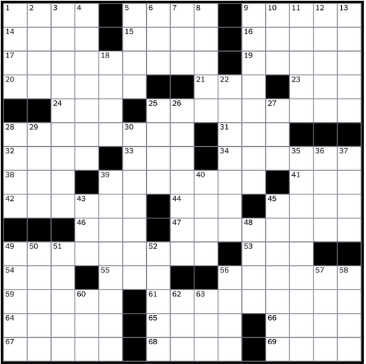 How To Solve The New York Times Crossword - Blank Crossword Puzzle Grid (768x512)