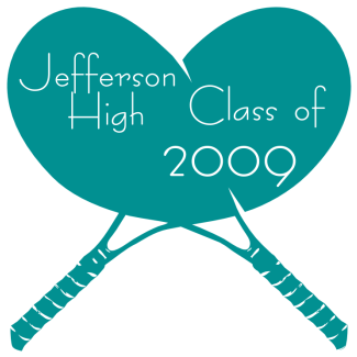 High School Class Of Decal - Heart (350x350)