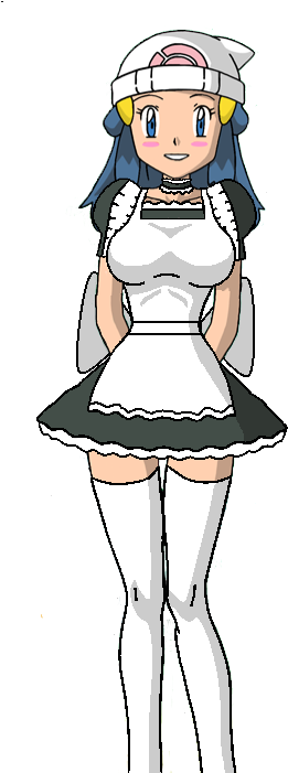 Pokemon Sexy Maid Dawn (289x700)