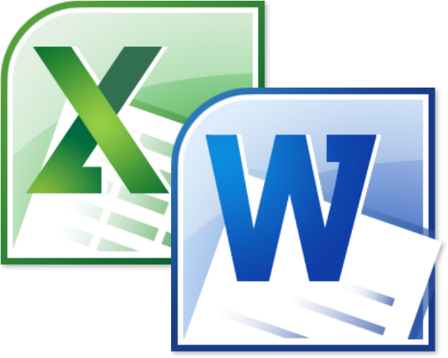 Microsoft Excel And Word - Microsoft Word 2010 Icon (643x524)