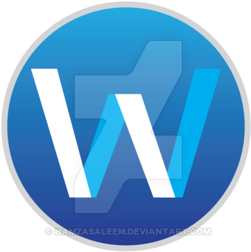 Microsoft Word Icon Update By Hamzasaleem - Microsoft Word (400x399)