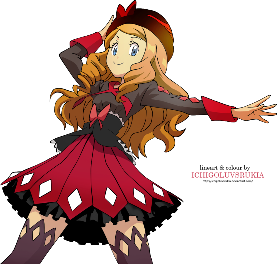 Serena Pokemon Vector By Ichigoluvsrukia - Serena The Kalos Queen (915x874)