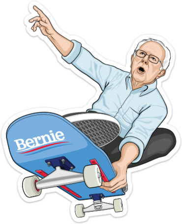 This Bernie Sanders Sticker - Bernie Sanders Presidential Campaign, 2016 (370x454)
