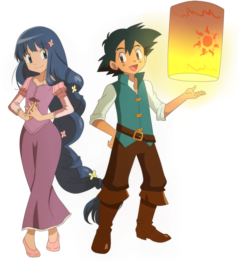 Ju-shaoran Dawn And Ash Tangled By Kurumierika - Tangled (1024x1084)