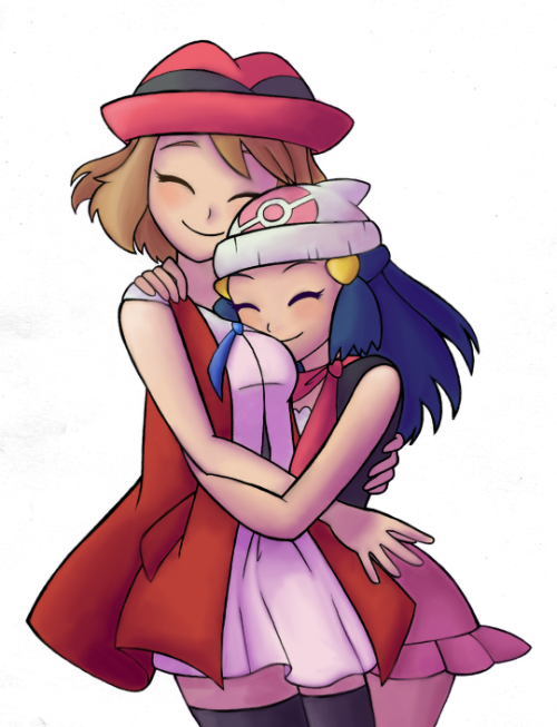 Dawn And Serena - Fancyfashionshipping (500x653)