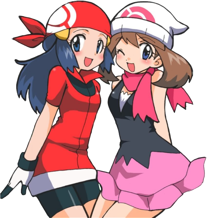 Harukahikarirender - Pokemon May And Dawn (703x799)