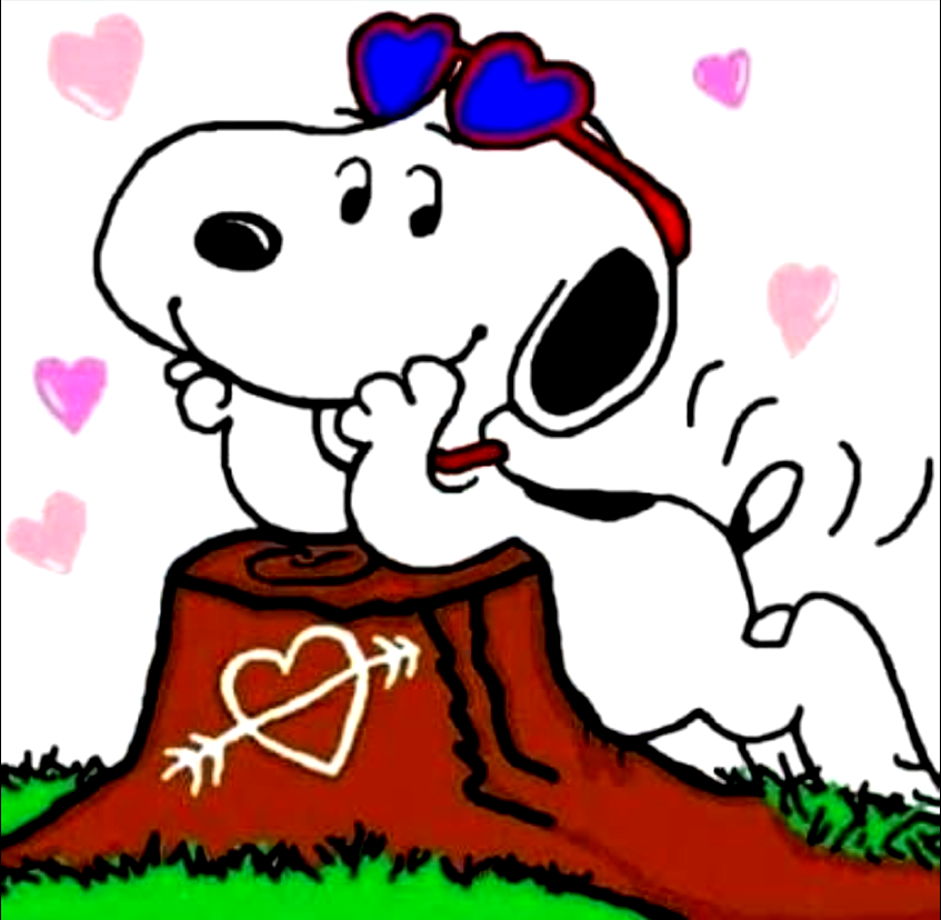 Find This Pin And More On Snoopy By Sgatewood50 - Desenho Snoopy Apaixonado (847x828)