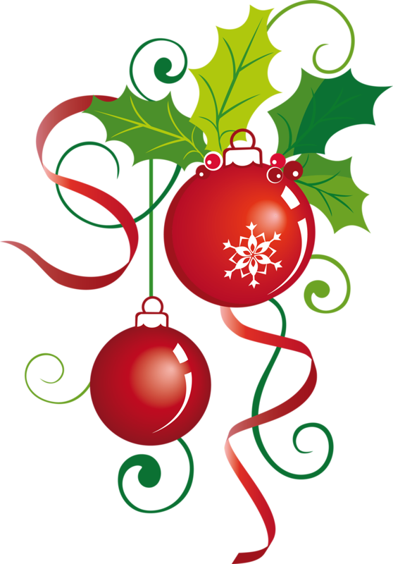 Clipart Boule De Noel (558x800)