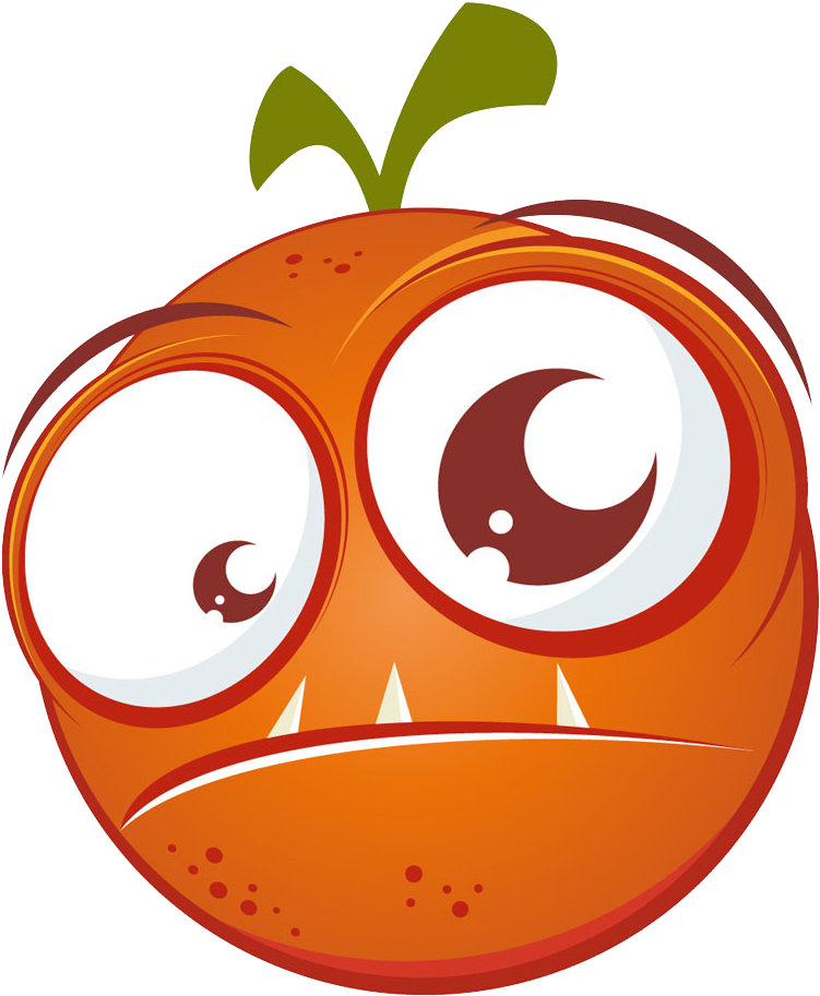 Cartoon Orange Royalty-free Illustration - Cartoon Orange Royalty-free Illustration (1000x1000)